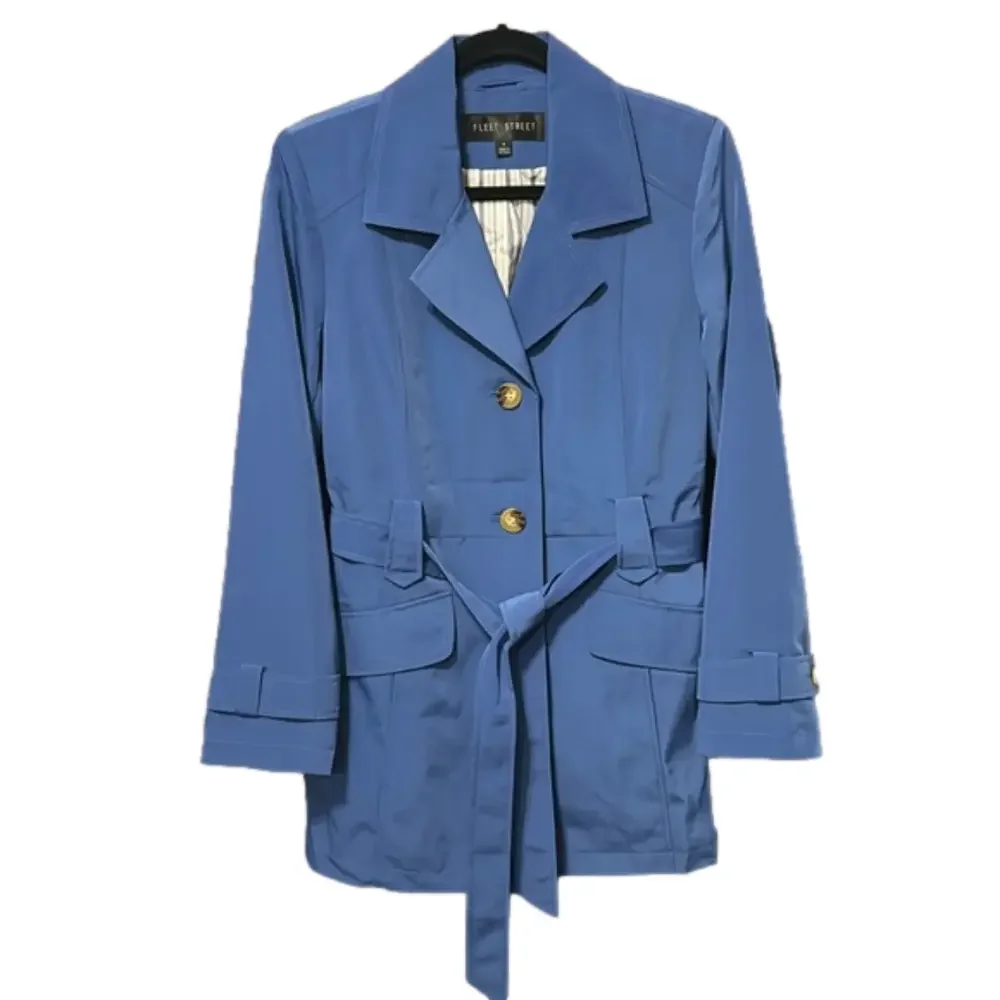 Fleet Street Water Repellent Belted Jacket / Coat Size S NWT
